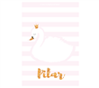 Stickers rect. gdes. Cisne 16u Pers